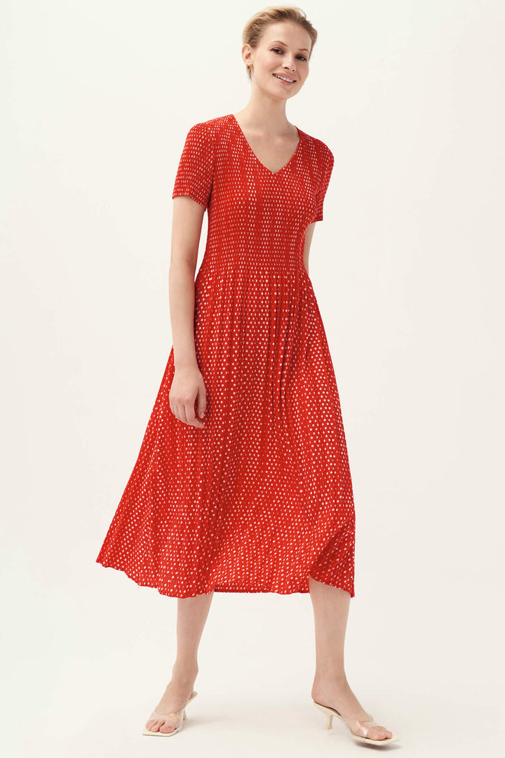 Leo & Ugo KER417 Red & White Dress - Experience Boutique