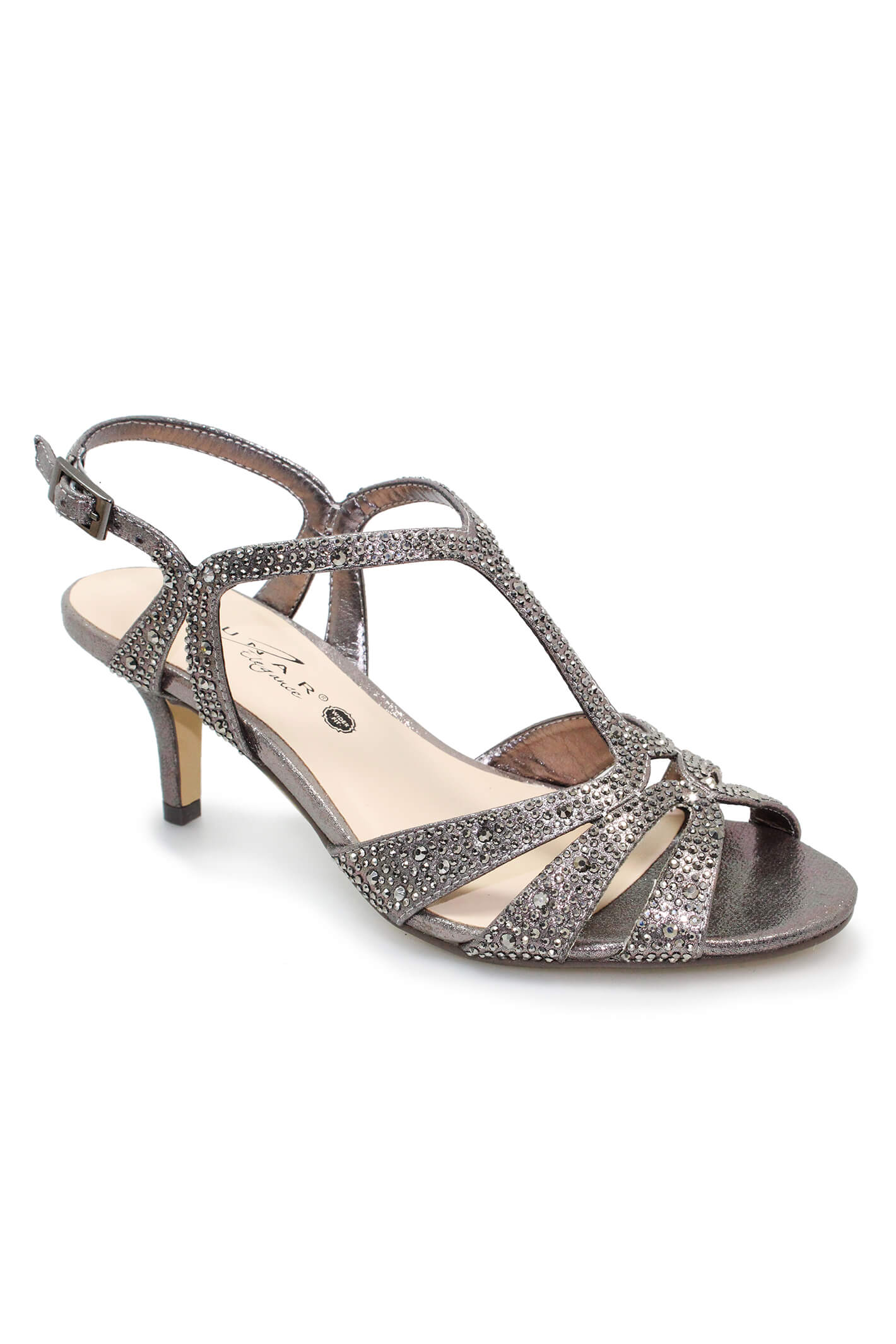 Lexus Gold Diamante Evening Sandals | Sole Divas