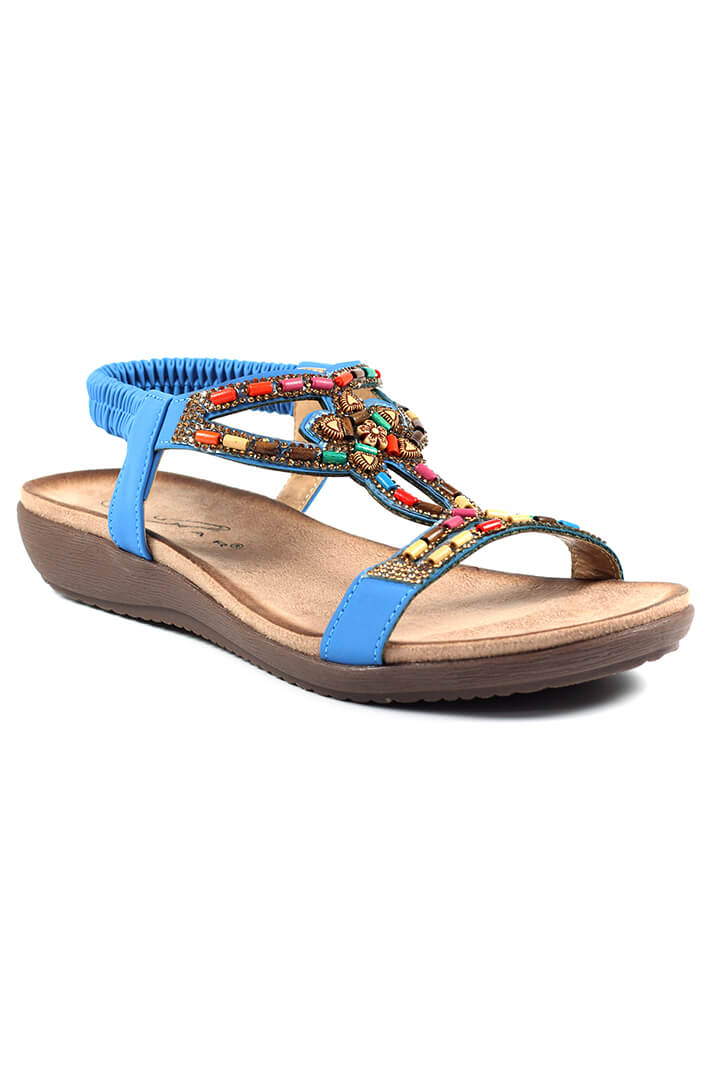 Lunar JLH331 Blue Mariella Sandal - Experience Boutique