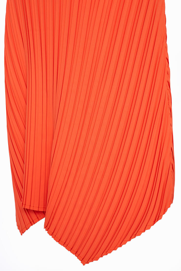 Ora ORS23 108 Burnt Orange Pleated Top - Experience Boutique