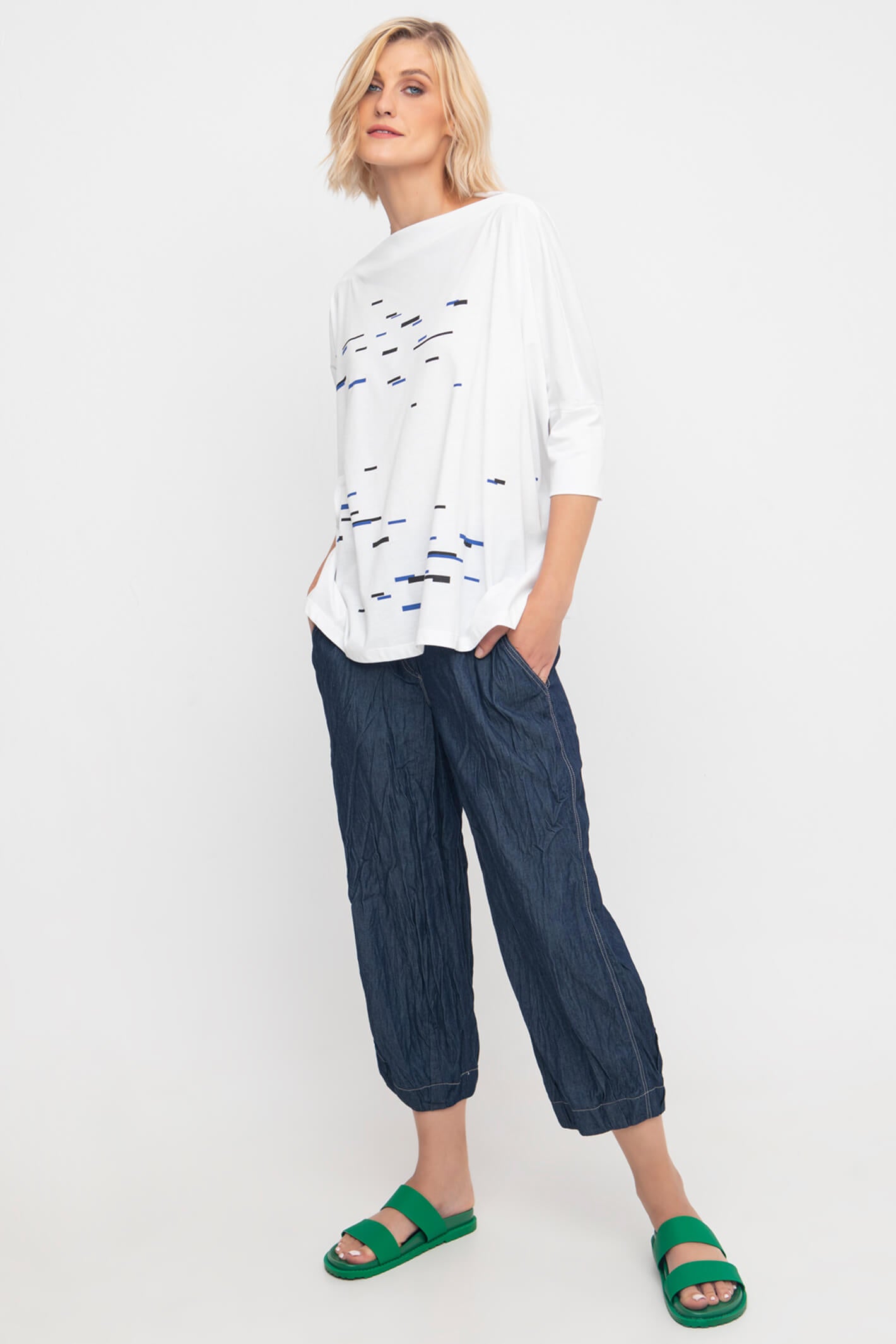 Womens Skinny Stretch Denim Cropped Jeans Ladies Capri Crop 3/4 Length  Trousers | eBay