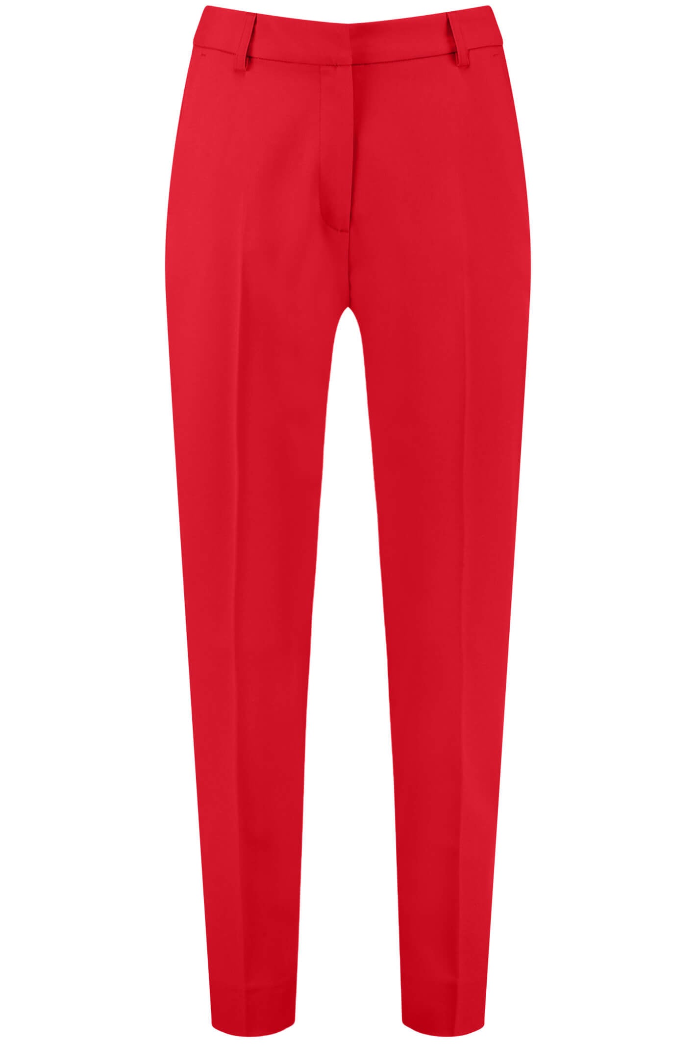 Red slim leg orders trousers